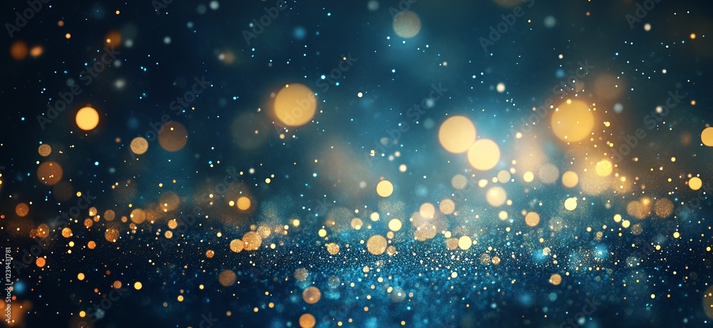 Obraz premium Blurred city lights at night, creating an abstract bokeh background