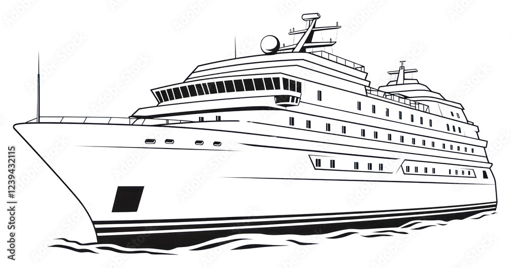 Fototapeta premium PNG Yacht vehicle sketch ship.