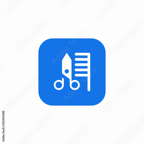 barber set icon sign vector