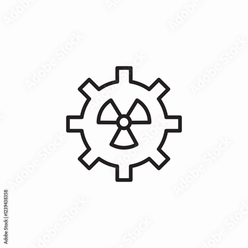 radiaion infection icon sign vector