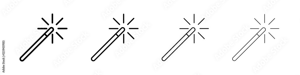 Magic icon Outline sign symbol set Magic icon Outline sign symbol set
