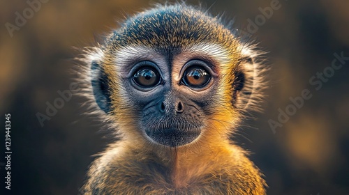 A vervet monkey at Mlilwane Wildlife Refuge in Swaziland, with its curious gaze