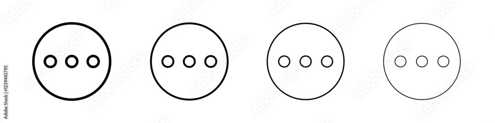 More icon Outline sign symbol set More icon Outline sign symbol set