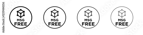 Msg free icon Outline sign symbol set