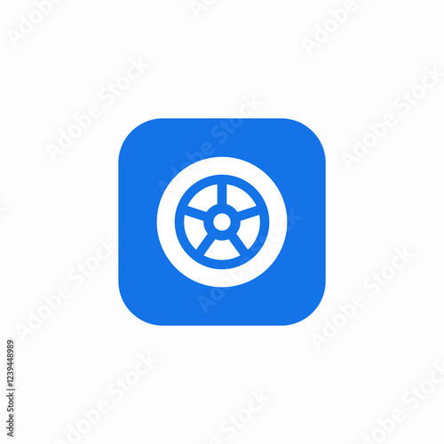 car wheel icon sign vector