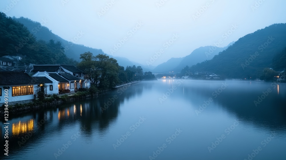 Fototapeta premium lake in winter