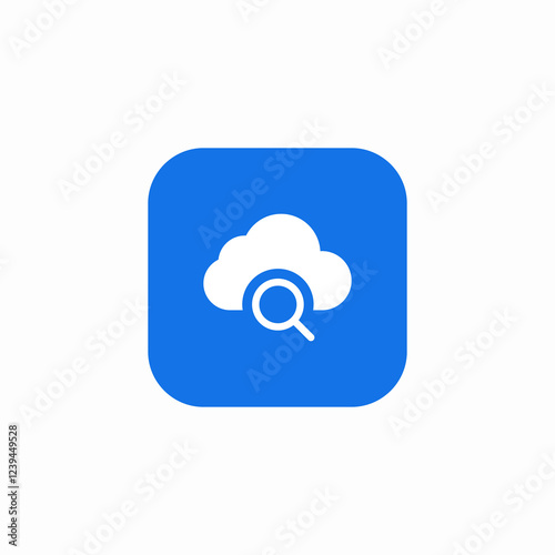 cloud details icon sign vector