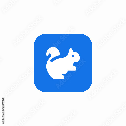 forest squirrel icon sign vector