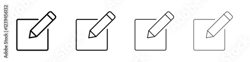 Post icon Outline sign symbol set