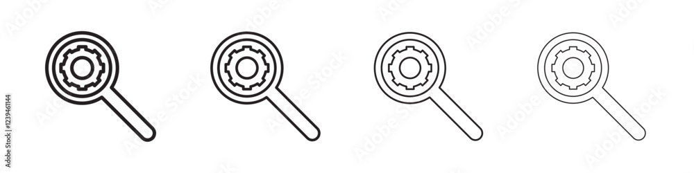 Resource icon Outline sign symbol set Resource icon Outline sign symbol set