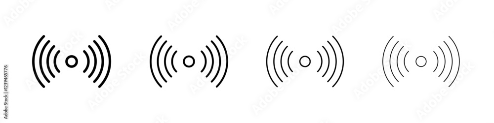 Sensor icon Outline sign symbol set Sensor icon Outline sign symbol set