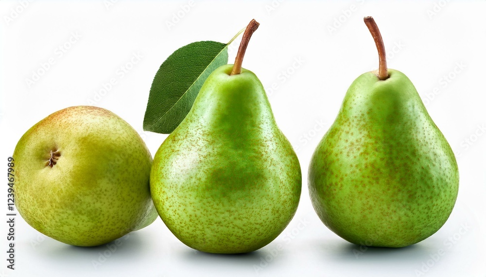 green pear isolated on white background green pear isolated on white background