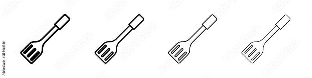 spatula icon Outline sign symbol set spatula icon Outline sign symbol set
