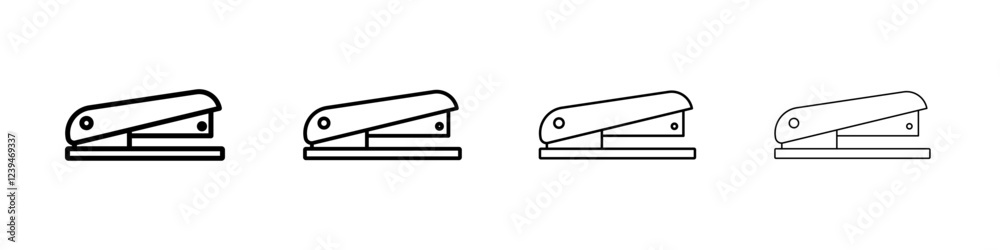 Stapler icon Outline sign symbol set Stapler icon Outline sign symbol set
