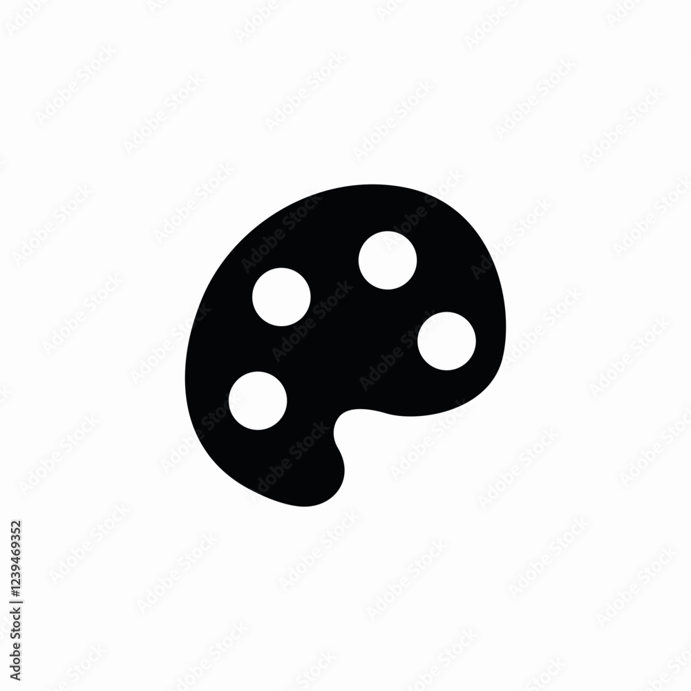 painting palette icon sign vector painting palette icon sign vector