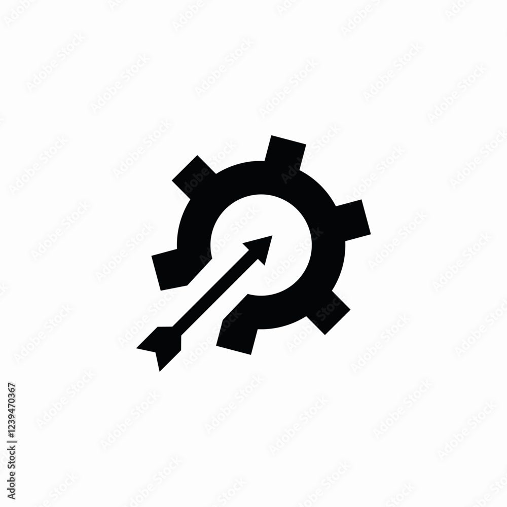 settings target icon sign vector settings target icon sign vector