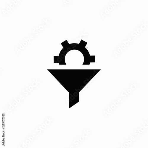 settings filtered icon sign vector