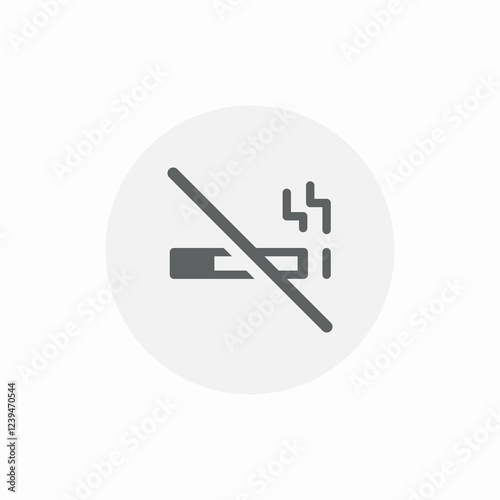 smoking forbidden area icon sign vector