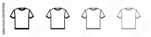T shirt icon Flat illustration sign