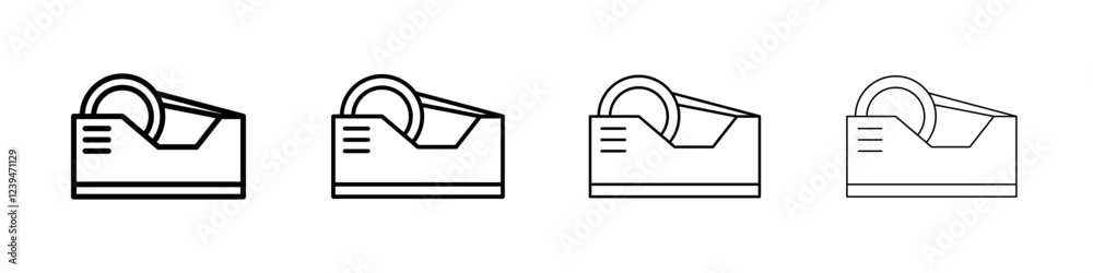 Tape dispenser icon Flat illustration sign