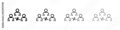 Third party icon Flat illustration sign
