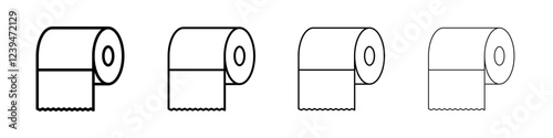 Toilet Paper icon Flat illustration sign