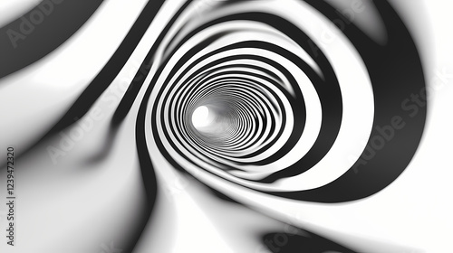 Fototapeta Naklejka Na Ścianę i Meble -  Modern conceptual background with dynamic effect. optical illusion of distortion of space. contemporary pattern. 3d elegant design for design. Distortion and Abstraction. Illustration