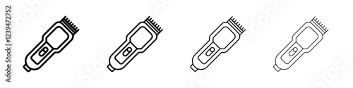 Trimmer icon Flat illustration sign