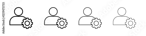 User Management Icon Flat illustration sign