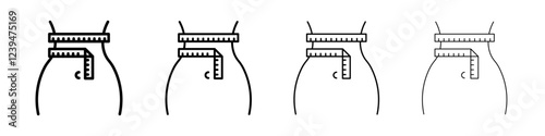 Weight loss icon Flat illustration sign