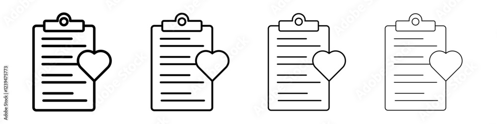 Wish list icon Flat illustration sign Wish list icon Flat illustration sign