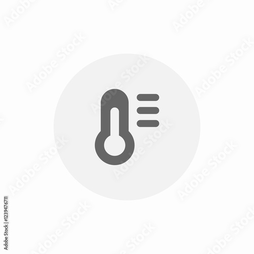flaming temperature icon sign vector