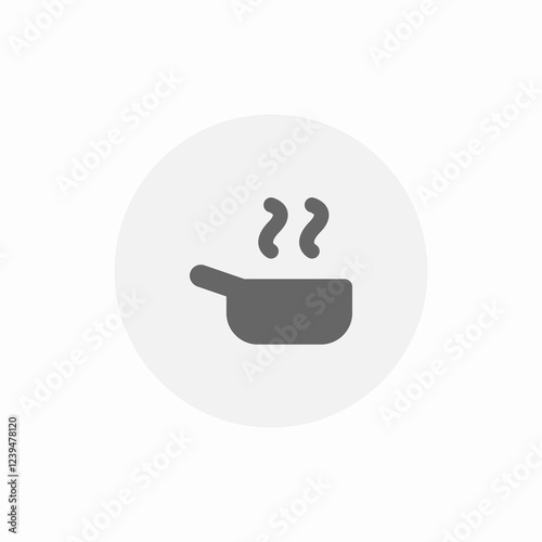 pan frying icon sign vector
