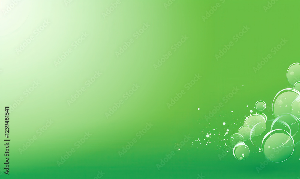 Fresh green background with bubbles and sparkles, creating vibrant and lively atmosphere. Perfect for nature themed designs or eco friendly concepts Fresh green background with bubbles and sparkles, creating vibrant and lively atmosphere. Perfect for nature themed designs or eco friendly concepts