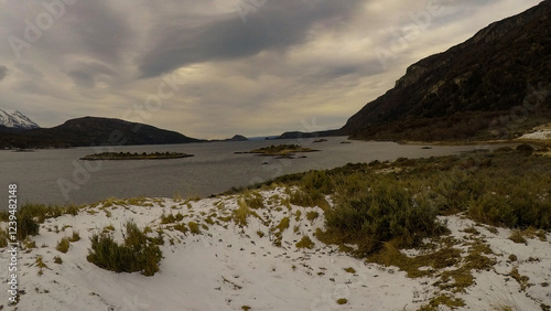 Imagen capturada en la Patagonia Argentina cerca de Ushuaia, al otro lado del Canal Beagle. Los paisajes son absolutamente increíbles. photo