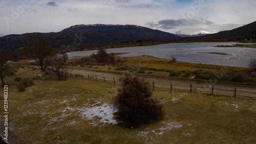 Imagen capturada en la Patagonia Argentina cerca de Ushuaia, al otro lado del Canal Beagle. Los paisajes son absolutamente increíbles. photo