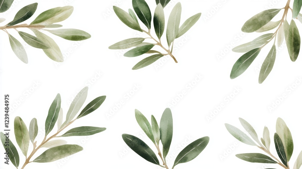 olive branch background