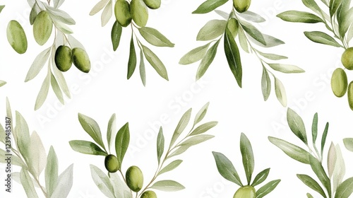 olive branch background
