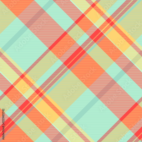 Girl vector fabric tartan, tailor pattern background check. Bedding texture plaid seamless textile in light and red colors.