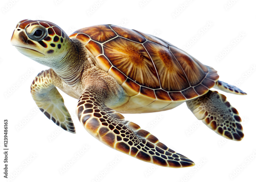 Obraz premium turtle on white background
