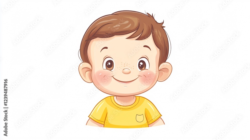 Adorable Baby with Chubby Cheeks and a Yellow Background as Stock Image | Premium Photo Adorable Baby with Chubby Cheeks and a Yellow Background as Stock Image | Premium Photo