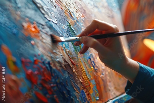 brushes and palette