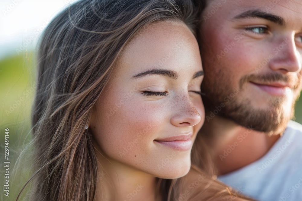Woman and a man are hugging each other Woman and a man are hugging each other