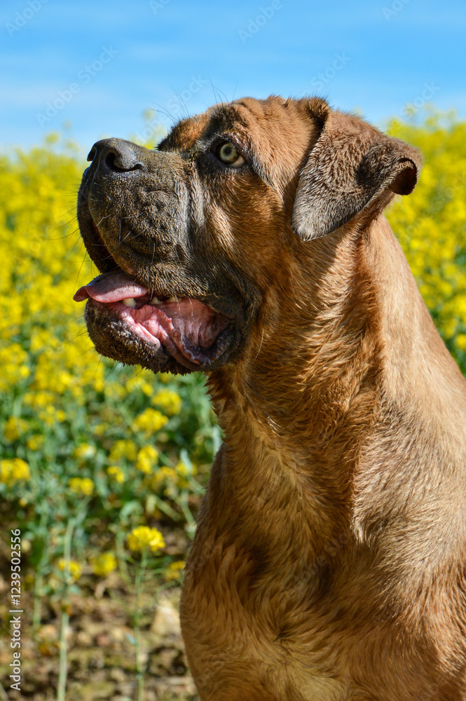A beautiful Cane Corso dog with nice eyes. The Cane Corso is an excellent guard dog and companion. A beautiful Cane Corso dog with nice eyes. The Cane Corso is an excellent guard dog and companion.