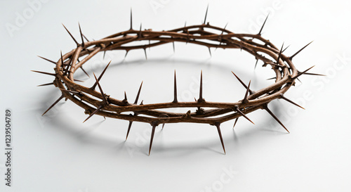 crown of thorns on a white background