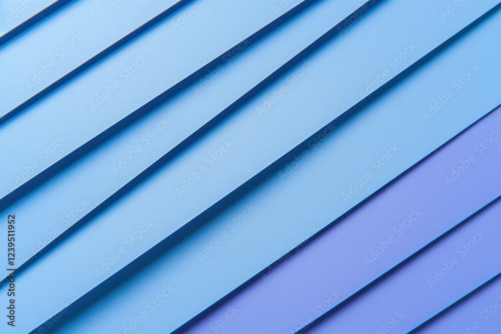 Fototapeta premium Diagonal lines creating modern blue abstract background