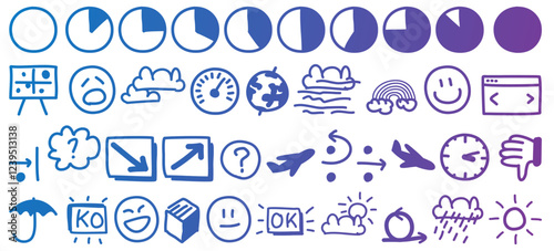 Doodle icon collection