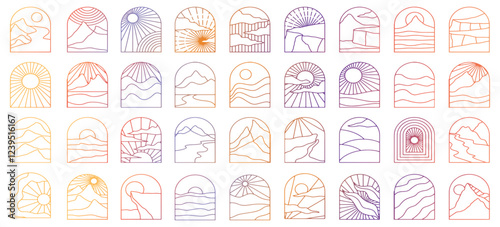 Scenery icon bundle