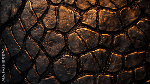 Intricate detail on reptilian skin texture, suitable for mythical creature illustrations. Mythological References. Illustration