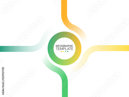 Business circle infographic template. timeline infographic icons designed for abstract background template.